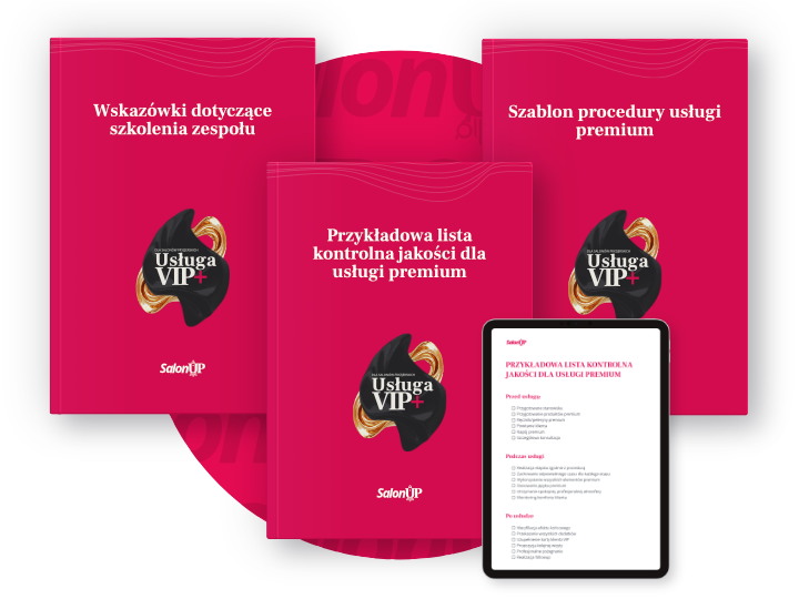Zawartość kursu Usługa VIP dla salonów fryzjerskich