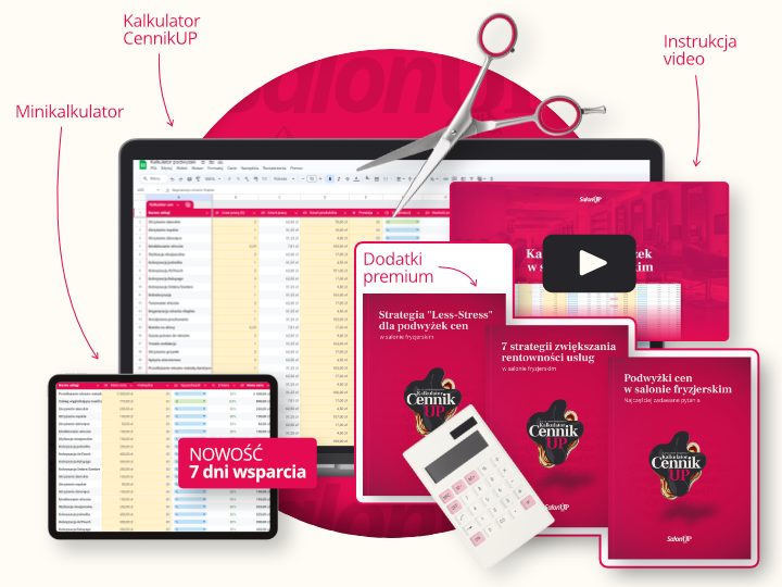 Kalkulator podwyżek dla salonów fryzjerskich