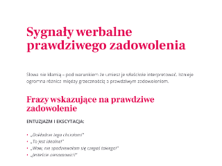 Psychologia opinii — Jak rozpoznać zadowolonego klienta