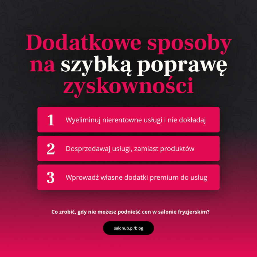 Dodatkowe sposoby na szybką poprawę zyskowności